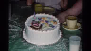 Catskill New York USA (1959): The Boys Is Turning One And Has His Birthday Cake