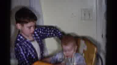 Catskill New York USA (1959): Children Play Indoors With Much Enthusiasm And Joy