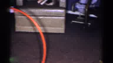Catskill New York USA (1959): A Young Girl Plays With A Hula-Hoop