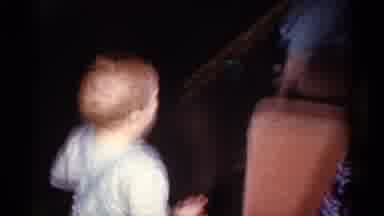 Catskill New York USA (1959): Home Made Video Shows Small Child Walking While