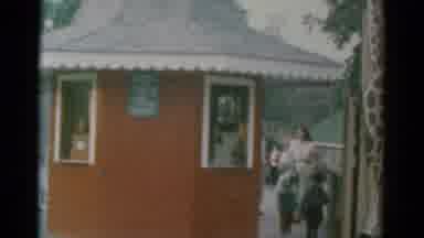 Catskill New York USA (1959): The Big Giraffe Sculpture Is Placed On The Building