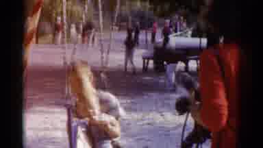 Catskill New York USA (1959): Many Of The Persons Are In The Playground Doing