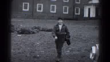 Hagerstown Maryland USA (1959): A View Of Men Walking In And Out Of A Desert