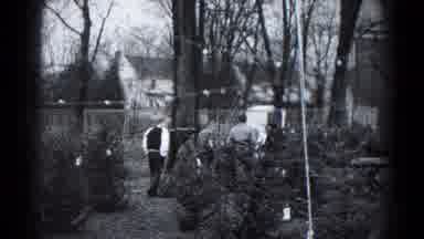 Hagerstown Maryland USA (1959): View Of Television Set And People Walking Through