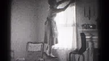 Hagerstown Maryland USA (1959): Happy Wife With The Help Of Son Preparing Room For