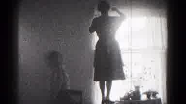 Hagerstown Maryland USA (1959): The Lady Is Doing Something In The House Very