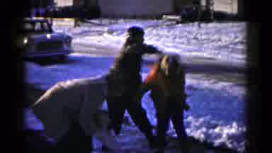 Hagerstown Maryland USA (1959): The Children Are Playing With The Snow And Lots Of