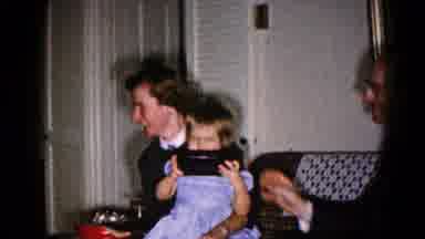 Hagerstown Maryland USA (1959): Family From The Past Are Playing With Their Child