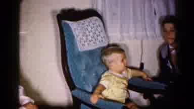 Hagerstown Maryland USA (1959): Child Rocking In Chair