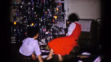 Hagerstown Maryland USA (1959): Children Decorating The Christmas Tree