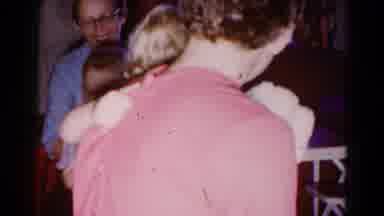 Hagerstown Maryland USA (1959): Two Adorable Children Taking Turns Smiling In