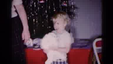 Hagerstown Maryland USA (1959): Two Small Children Happily Holding Toys They Just