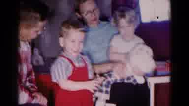 Hagerstown Maryland USA (1959): Parents Have Children Smiling Playing With Toys At