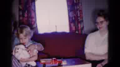 Hagerstown Maryland USA (1959): A Family Spends Time Together In Their Living Room