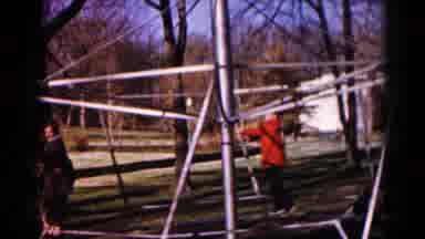 Hagerstown Maryland USA (1959): The Little Kids Are Playing With Happily Moment