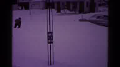 Hagerstown Maryland USA (1959): Snow Across The Road And The Carriage Also Fully
