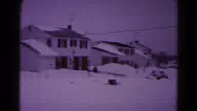 Hagerstown Maryland USA (1959): View Of Houses In Winter Season Covered With Snow