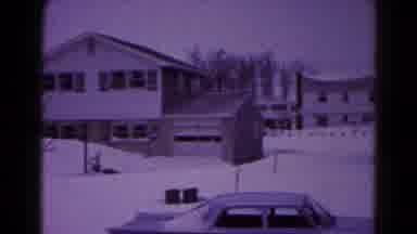 Hagerstown Maryland USA (1959): Neighborhood And Cars Buried In Snow