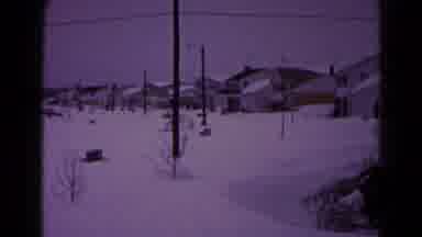 Hagerstown Maryland USA (1959): Two Men Plow Snow Out Of Yard While Other Man