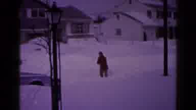 Hagerstown Maryland USA (1959): A Car In A Suburban Neighborhood That Is Covered