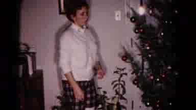 Hagerstown Maryland USA (1959): Family Hanging Ornaments On A Christmas Tree