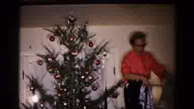 Hagerstown Maryland USA (1959): People Decorating A Christmas Tree