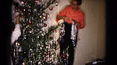Hagerstown Maryland USA (1959): Two Woman Decorating A Christmas Tree With