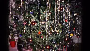 Hagerstown Maryland USA (1959): Christmas Tree With Decorations And Tinsel And