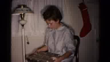 Hagerstown Maryland USA (1959): The Lady Is Doing Open The Box Very Interesting