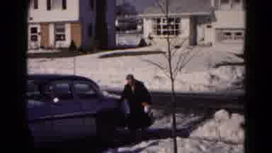 Hagerstown Maryland USA (1959): Slippery Snowy Day
