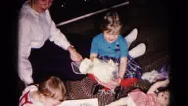 Hagerstown Maryland USA (1959): A Mother Sitting With Their Child's And Childs Are