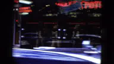 Nevada USA (1959): A View From A Car Driving Down The Street Past People