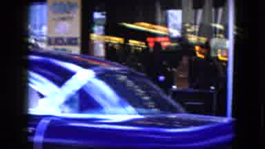 Nevada USA (1959): Driving By Busy Downtown Street Circa 1950 With Man In Suit And