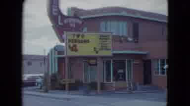 Nevada USA (1959): The Car Is Standing In The Park Nearby Building Is Also See