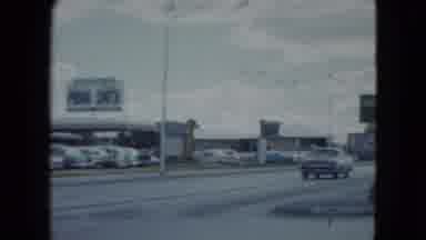 Nevada USA (1959): Car Driving Down The Road Black And White Traffic San Francisco