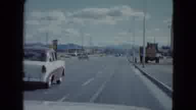 Nevada USA (1959): A Person Is Travelling In The Car On The Nh Road They Are