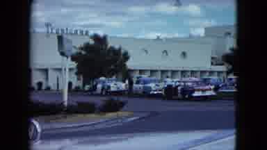 Nevada USA (1959): A Building Is Located In The Near Mountain It Look Like Very