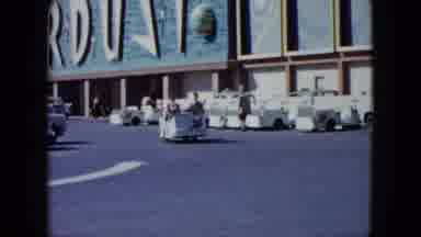 Nevada USA (1959): The Stardust Hotel In Las Vegas Nevada People Riding In