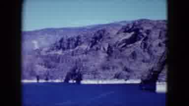 Nevada USA (1959): Pretty Mountain View On The Blue Ocean From Hotel Windows