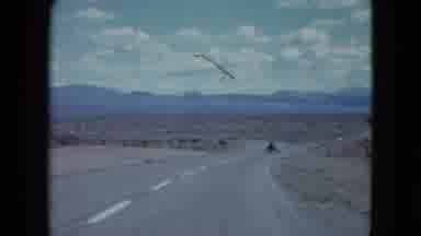 Nevada USA (1959): Driving Down The The Road In The Desert