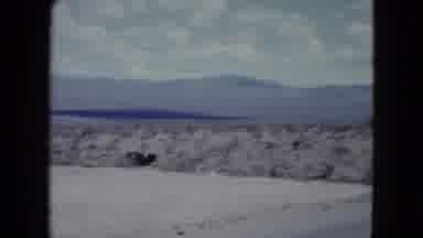 Nevada USA (1959): Camera Pans Right Looking At Highway In Front Of Very Distant