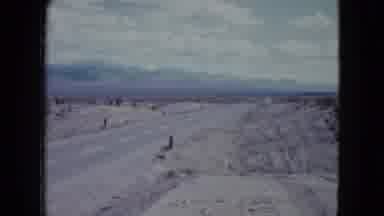 Nevada USA (1959): View Of Rural Area From Road With Livestock Activity With Large