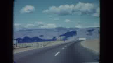 Nevada USA (1959): Road Trip Through The Empty Desert Heading To The Mountains