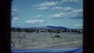 Nevada USA (1959): Filming While Driving Down A Two Lane Road In The Country