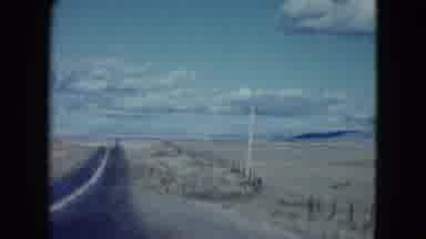 Nevada USA (1959): Old Western Road With Beautiful Scenery With Mountains And