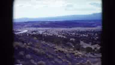 Nevada USA (1959): View Of Rural Area From Road Proving To Be A Very Arid Region