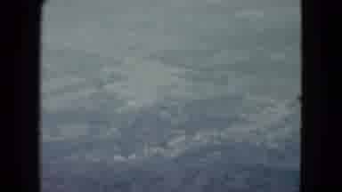 Nevada USA (1959): Aerial View Of Farmland Trees And Buildings On A Cloudy Day