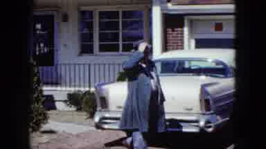 Nevada USA (1959): Well Dressed Man Saying Goodbye Smiling