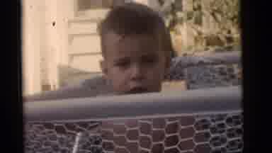 Camden New Jersey (1960): Baby In A Cage Trying To Look Out
