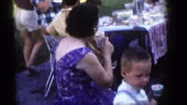 Camden New Jersey (1960): Children At A Party The Baby Is Particularly Occupied